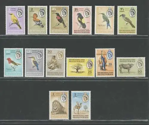 1961 Bechuanaland Protectorate, Stanley Gibbons n. 168-81 - MNH **