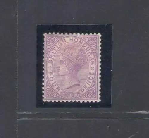 1882-87 Britisch-Honduras, 4d. mauve Stanley Gibbons Nr. 20 - MH*