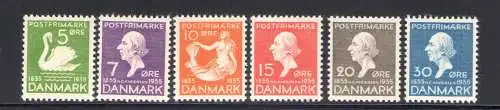 1935 DÄNEMARK, Hundertjahrfeier der Veröffentlichung der Erzählungen von H.C. Andersen, Nr. 229/234 - 6 Werte postfrisch **