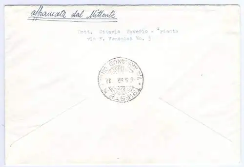 1952 TRIEST A - Serie Campidoglio 4 val. - Zweizeiliger Aufdruck - 05.05.1952 Assicurata Espresso - Selten - Signatur Alberto Diena