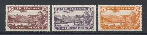 1931 NEW ZEALAND - Stanley Gibbons Nr. 548-50 - Seen und Ansichten - MLH*