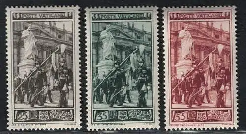 1950 Vatikan, Centenario Guardia Palatina # 140/42, postfrisch **