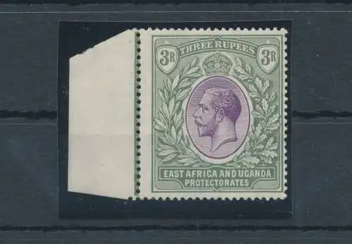 1921 Ostafrika und Uganda - Stanley Gibbons Nr. 73 - 3 violett und grün - postfrisch **