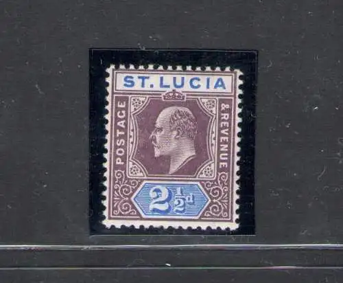 1904-10 St. Lucia - Stanley Gibbons Nr. 68 - 2 1/2d. dull purple and ultramarine - MNH**