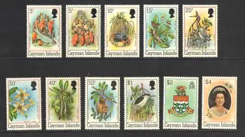 1980 CAYMAN ISLANDS, Yvert et Tellier Nr. 459-69 - Ordentliche Serie - Serie mit 11 Werten - MNH **