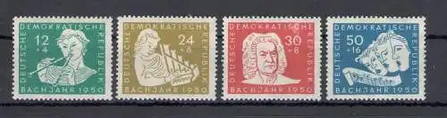 1950 DDR, 200. Todestag Johann-Sebastian Bach, 4 Werte, Yvert Nr. 10-13, postfrisch**