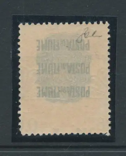 1921 Fluss - Segnatasse Nr. 17t - stark in beide Richtungen versetzter Aufdruck - Interessantes und ungewöhnliches Motorrad - MNH**