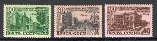 1950 Russland, Aserbaidschan - Nr. 1464/66 - postfrisch**