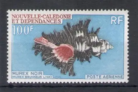 1969 Neukaledonien - Yvert Luftpost Nr. 105 - Muscheln - postfrisch **