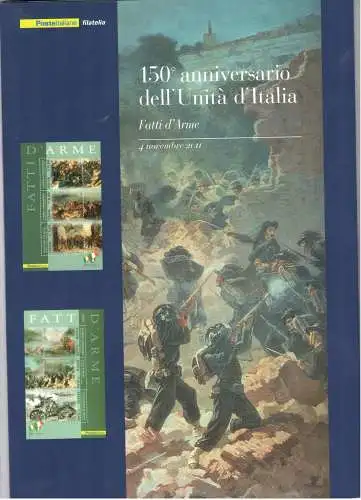 2011 Italia - Folder - 150. Einheit Italiens - Waffenfakten Nr. 293 - postfrisch **