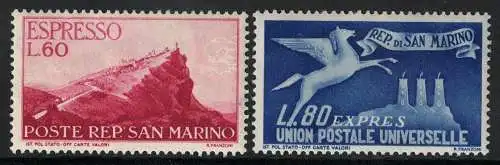 1950 San Marino - Espressi - Nr. 121/22 - 2 Werte - postfrisch**