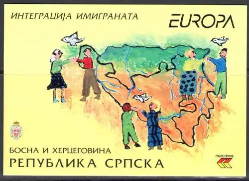 2006 EUROPA CEPT Bosnien Serba, Libretto, MNH **