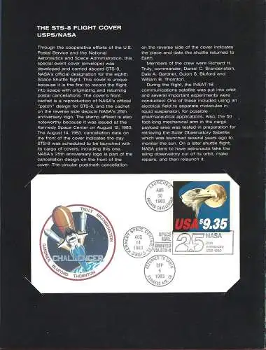 1983 USA - Adler und Mond $ 9,35 FOLDER