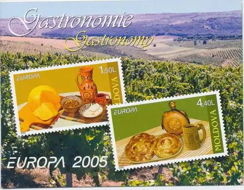 2005 EUROPA CEPT Moldawien Libretto Gastronomie MNH **