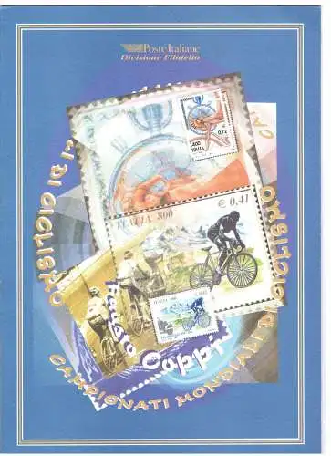 1999 Italien - Republik, Folder Rad-Weltmeisterschaften Fausto Coppi, postfrisch **