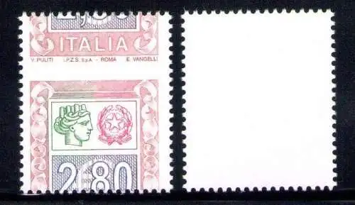 2004 Italienische Republik, 2,80 Euro Hohe Werte Schriftzug Italien oben Nr. 2776 Ba