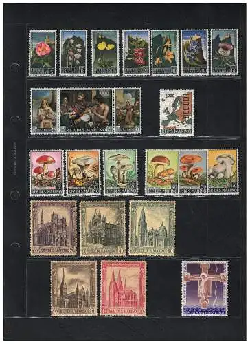 1967 San Marino, kompletter Jahrgang, postfrisch, 23 Werte, postfrisch**