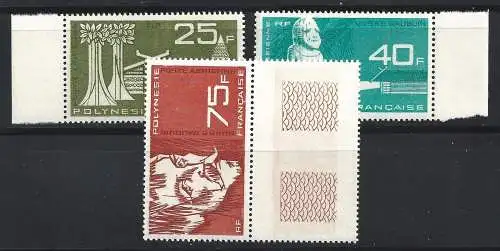 1965 POLYNESIEN - Gauguin Museum - Luftpost Nr. 11/13 - postfrisch**