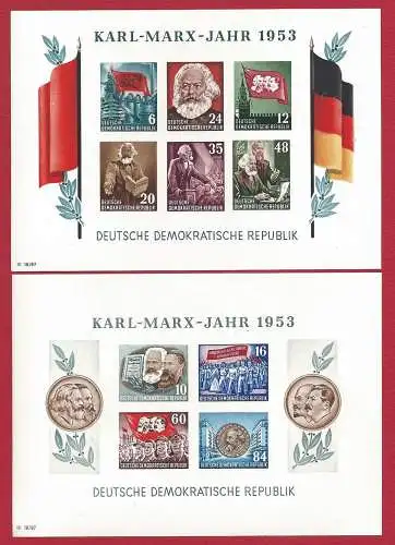 1953 DDR - BF Nr. 8B-9B MNH**