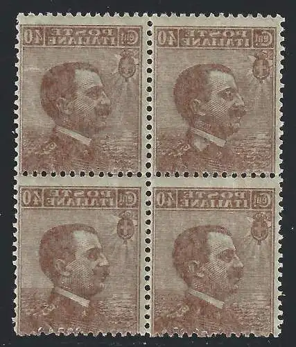 1908 KÖNIGREICH - Nr. 84 40 c. braun MNH / ** VIERTEL MIT ABZIEHBILD