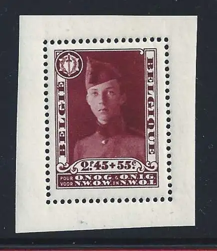 1931 Belgien, - Nr. 325 Prinz Leopold postfrisch **