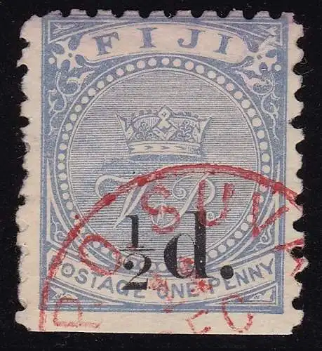 1892 FIDSCHI, SG Nr. 72 Ultramarine GEBRAUCHT