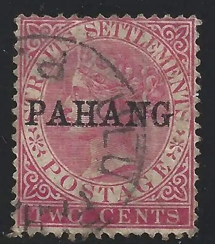 1889 Malaysische Staaten PAHANG - SG 1 GEBRAUCHT