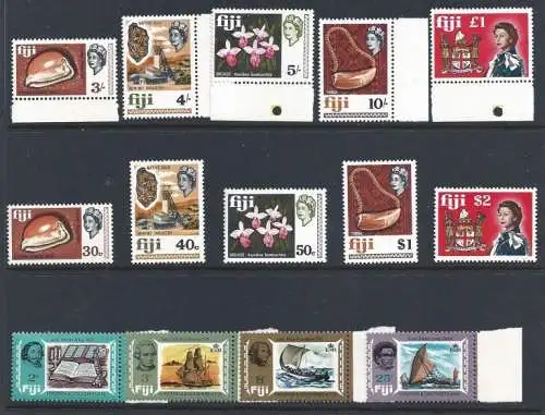 1967-70 FIDSCHI, Yvert von Nr. 208 bis Nr. 282 - postfrisch **