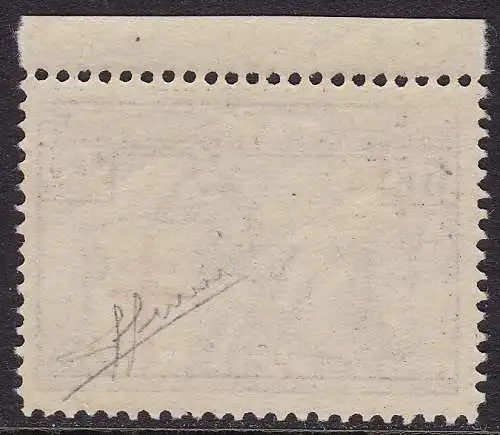 1934 Belgien - Nr. 400 5F + 5F violett - braun postfrisch ** - Signatur Sorani