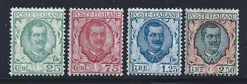 1926 Italien - Königreich - Blumen Nr. 200/203 4 Werte - postfrisch**