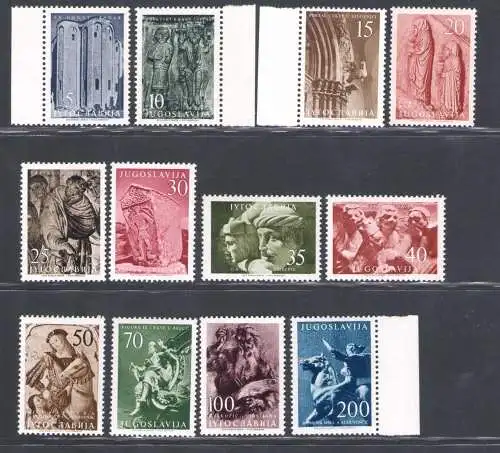 1956 JUGOSLAWIEN - Fische - Einheitsn. 680/91 - postfrisch**