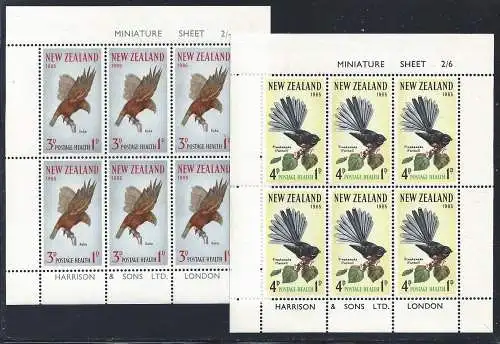 1965 NEUSEELAND, BF Nr. 17/18 Vögel postfrisch/**