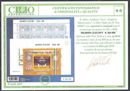 2019 Italien - Folder - Valori nel Tempo n. 646 - MNH **