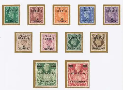 1950 BA Somalia, Sachsen # 21/31, Georg VI., POSTFRISCH**