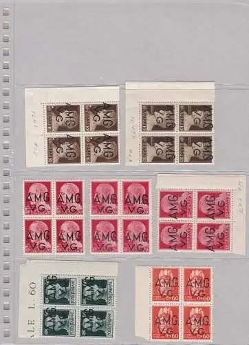 1945-47 VENEZIA GIULIA AMG VG, KOMPLETTE SAMMLUNG in Viertel 31 Werte MNH / ** SEHR GUTE QUALITÄT