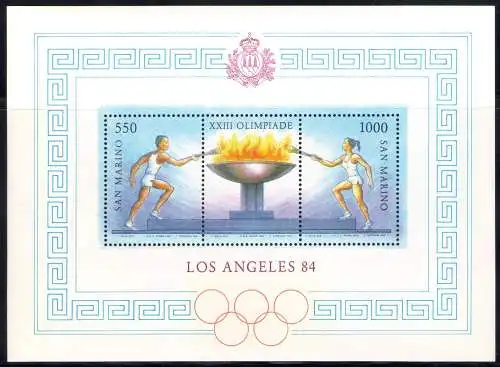 1984 San Marino Los Angeles 84 MNH ** Bf 40