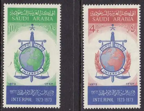 1974 SAUDI-ARABIEN SG 1081-1082 POSTFRISCH/**