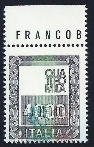 1979 Italien, Lire 4.000 Varietà Syracusana unten - MNH **