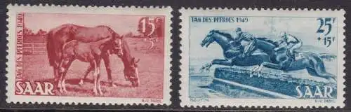 1949 SAAR Nr. 253/254 Serie mit 2 Werten MNH/**