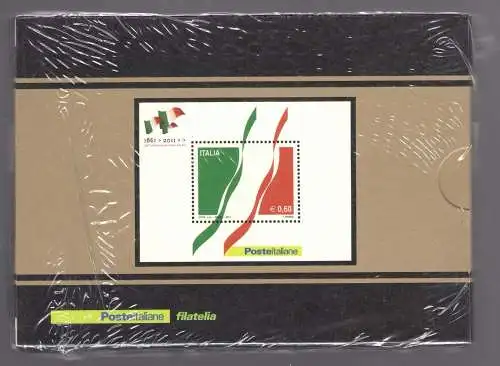 2011 Italien - 150 Jahre Einheit Italiens, Silberbogen Nr. 57A - MNH**