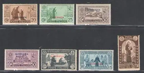 1931 Kyrenaika, Nr. 86/92 - San Antonio - 7 Werte - postfrisch **