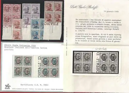 1924 Italien - Nr. 162-168, Italienische Kreuzfahrt, postfrisch **