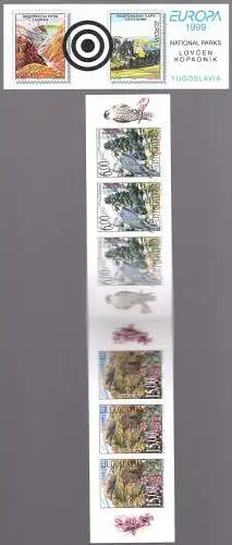 1999 EUROPA CEPT, Jugoslawien Libretto - Naturparks - postfrisch **