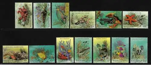 1987 Barbuda, Meeresfauna - Yvert n. 893/905 - Ordentliche Serie, postfrisch **