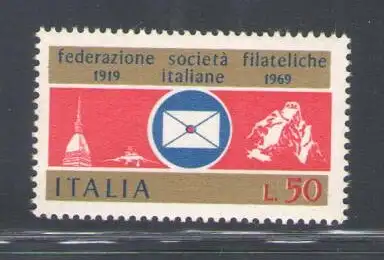 1969 Italien Republik, Ohne den Aufdruck der gelben Nr. 1114a, postfrisch**