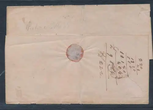 1852 MODENA, Nr. 1 und 2 auf Umschlag für Pisa, gute/sehr gute Ränder, signiert Sorani, Stempel Chirici, Signatur Angelo De Simoni