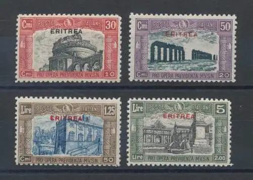 1929 ERITREA, Miliz II, Nr. 138/141, postfrisch**