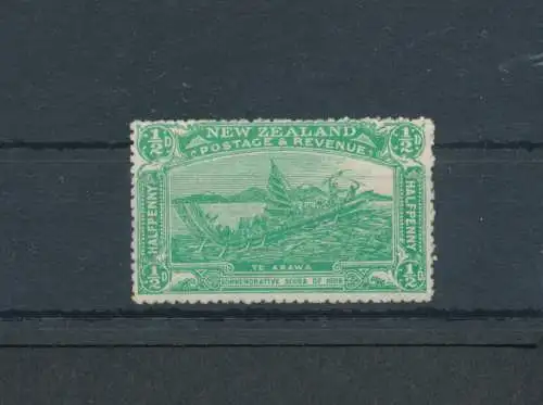 1906 NEUSEELAND - Stanley Gibbons Nr. 370 - 1/2 d. smaragdgrün - postfrisch **