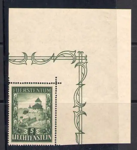 1952 Liechtenstein, Nr. 272 - Schloss Vaduz Bogenwinkel - postfrisch **