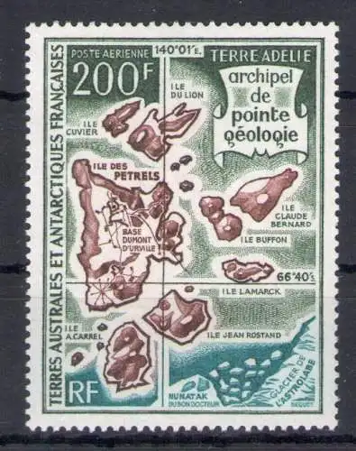 1971 TAAF - FRANZÖSISCHE ANTARKTIS - Luftpost Yvert Katalog Nr. 24 - MNH **